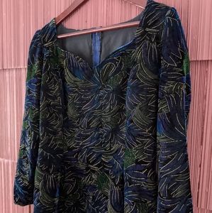 Vintage Long Sleeve Dark Winter Dress